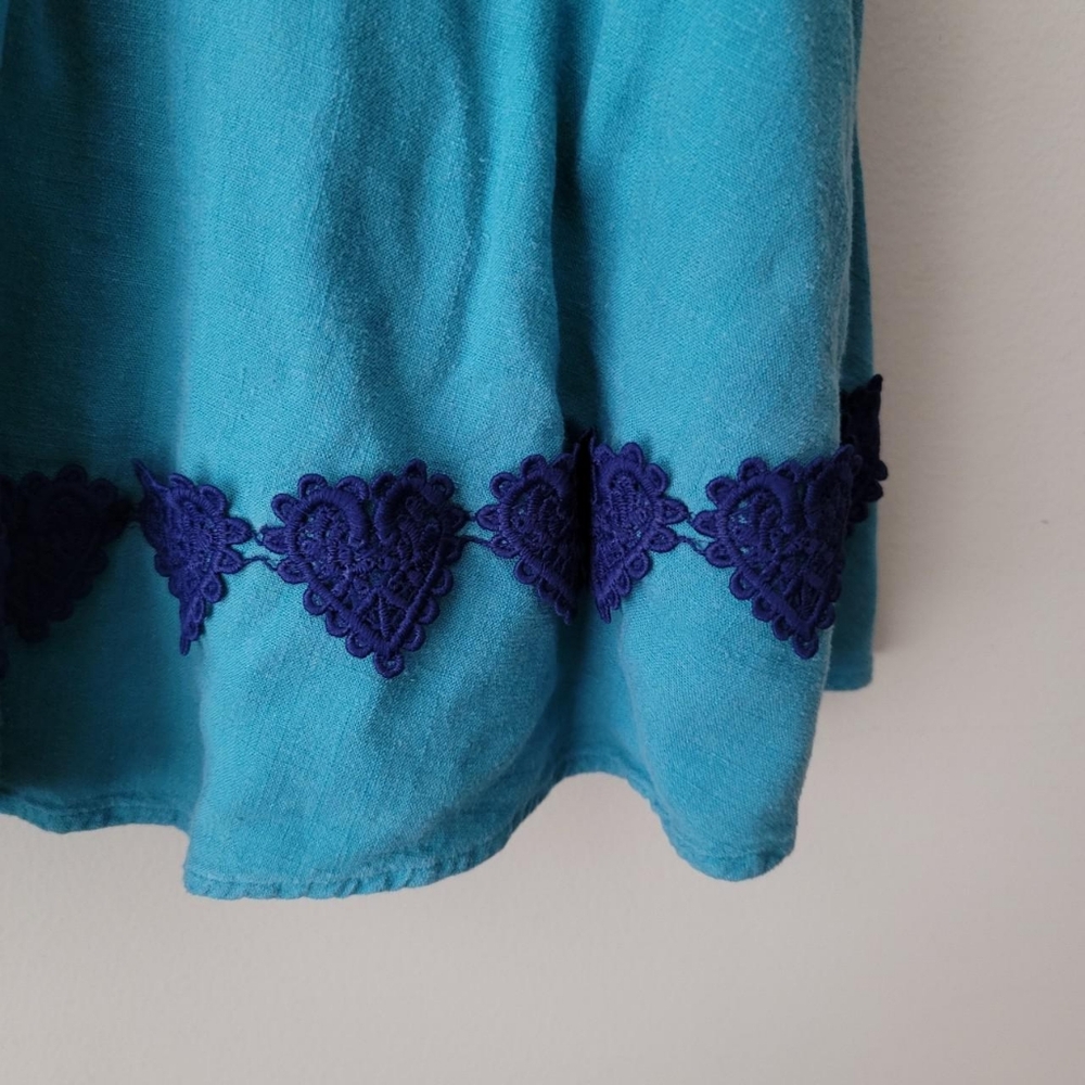 Modcloth, Blue Sweetheart with Navy Hearts Dress - S - Picture 3 of 3